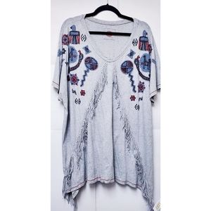 Double D Ranch Beaded Top size 2X Nwot